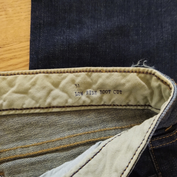 Lands End Canvas low rise boot cut jeans size women's 31, new without tags - Picture 2 of 5